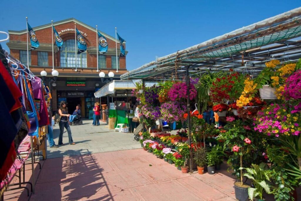 ByWard Market bustling with fresh produce, artisan shops, restaurants, and pubs