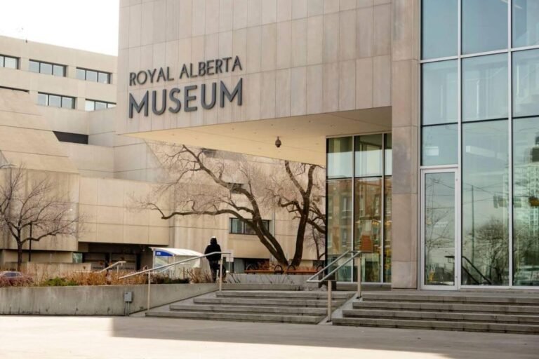 Royal Alberta Museum with exhibits on Alberta's natural and human history