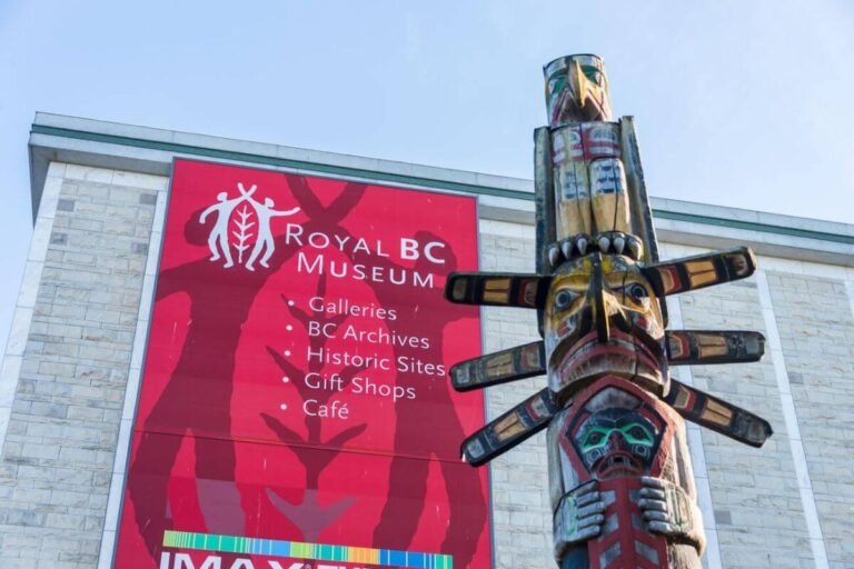 Royal BC Museum with exhibits showcasing British Columbia's natural and human history